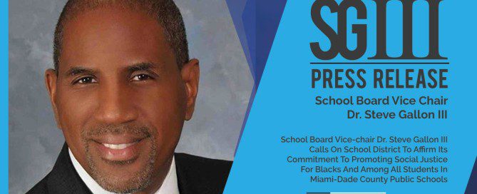 Dr. Steve Gallon III Social Injustice Announcement