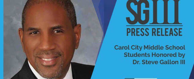 Carol City Middle School Students-Honored-by-Dr